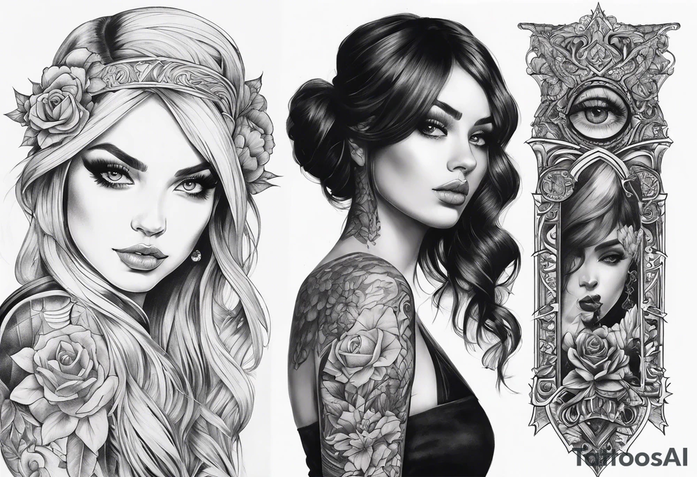 Gothic Sleeve tattoo idea