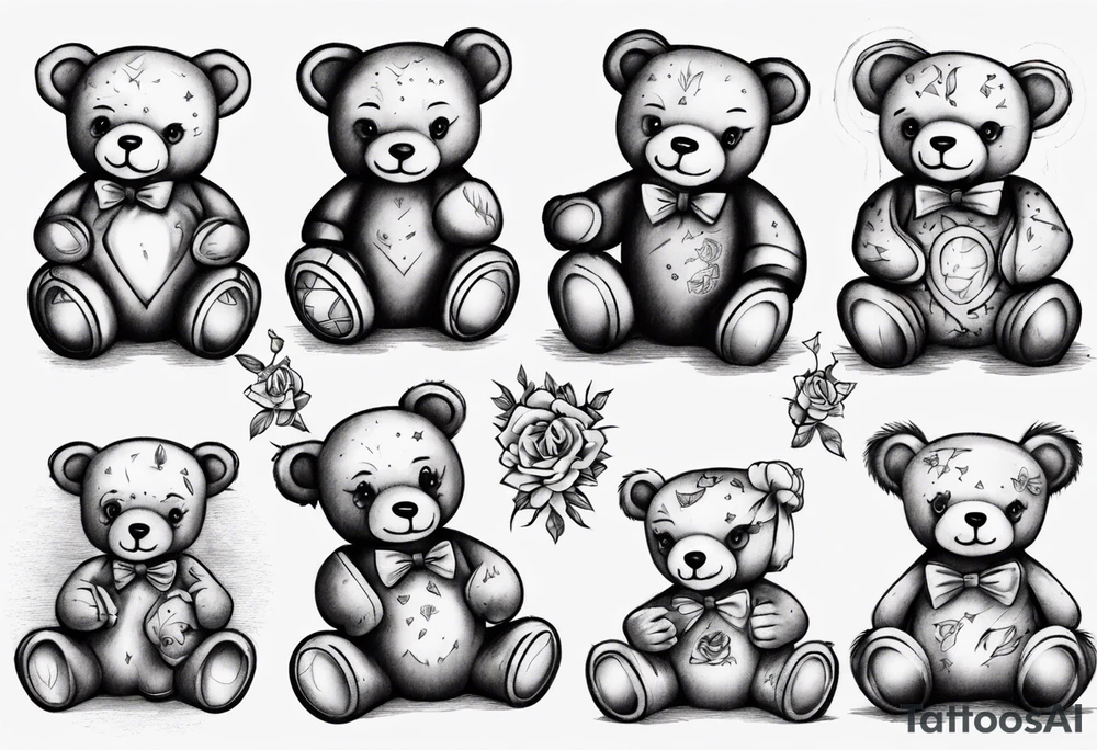 Teddy bear tattoo idea