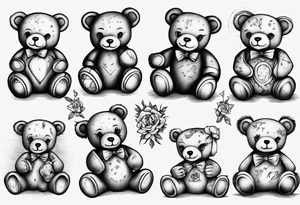 Teddy bear tattoo idea