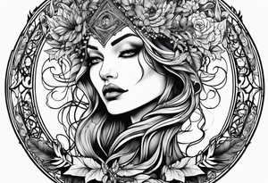 Gothic Mother Earth tattoo idea