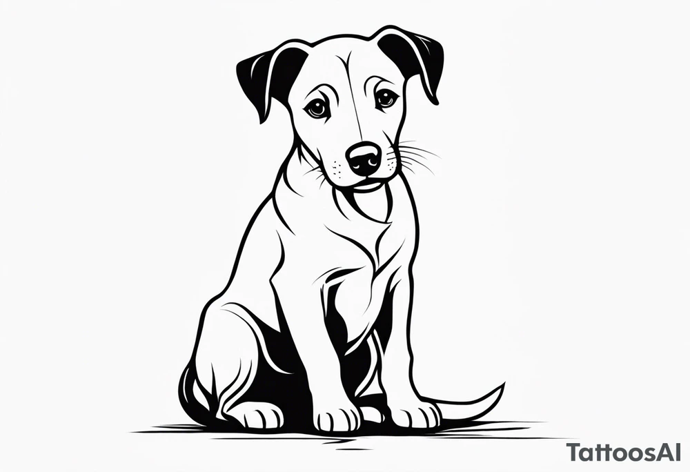 Mão e pata de cachorro Haifay tattoo idea