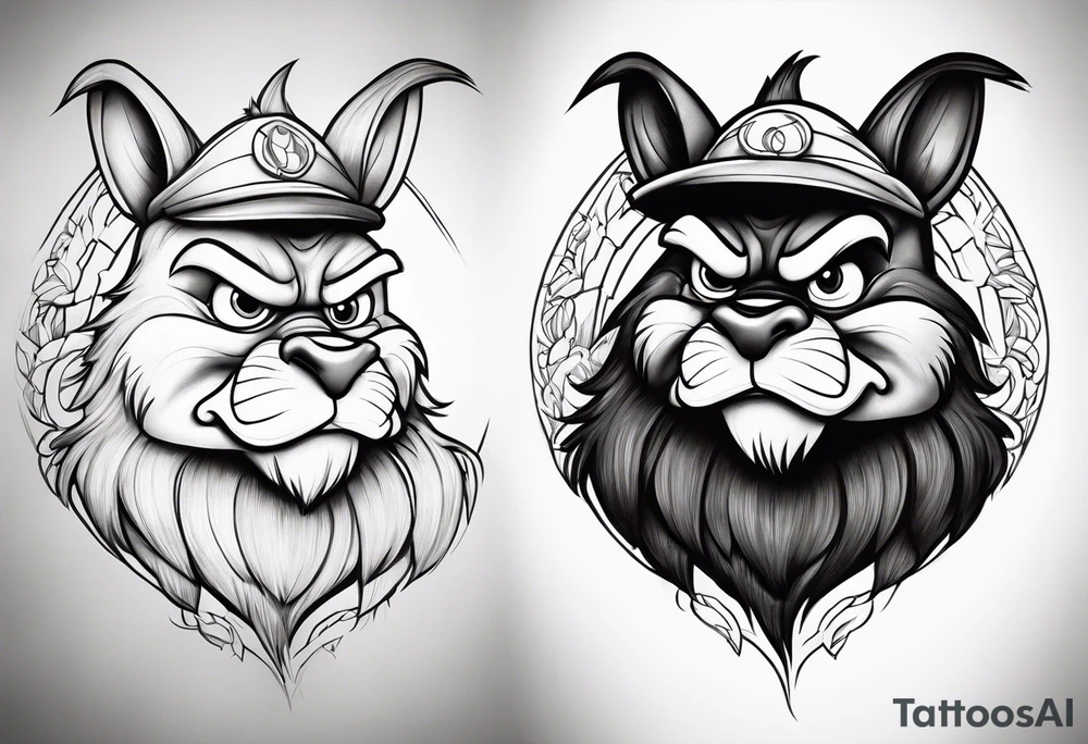 The looney tunes character taz tattoo idea
