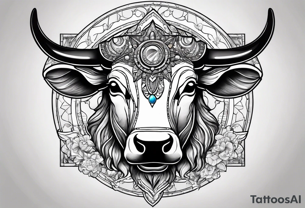 I want a Taurus head with the planets positions on May 20th, 1989 tattoo idea