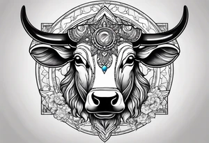 I want a Taurus head with the planets positions on May 20th, 1989 tattoo idea