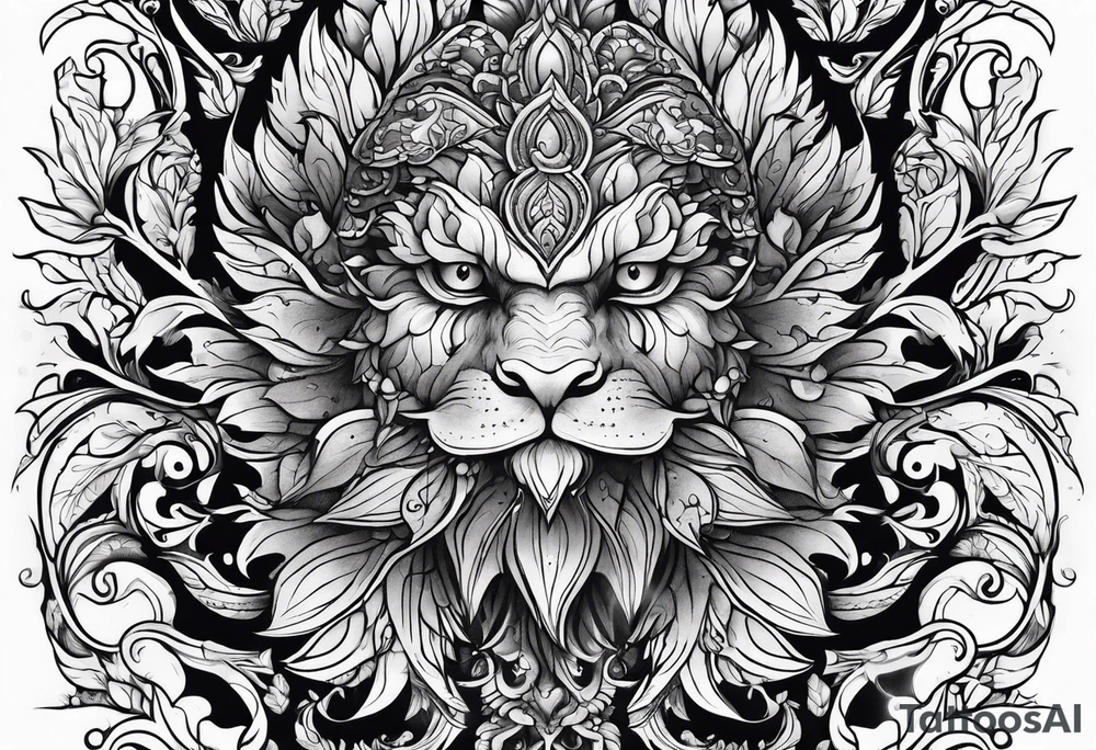 Leaf creature tattoo idea