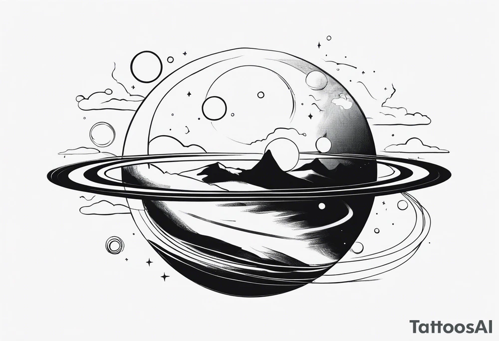 a planet tattoo idea