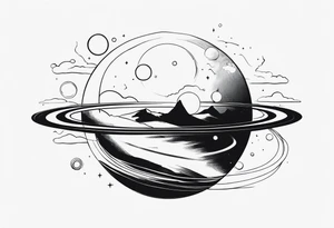a planet tattoo idea
