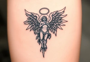angel falling tattoo idea
