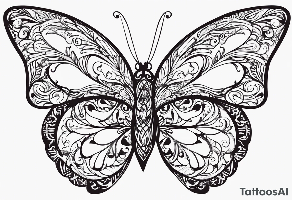 Trauma PTSD butterfly. 1.9.2023 I chose to live. tattoo idea