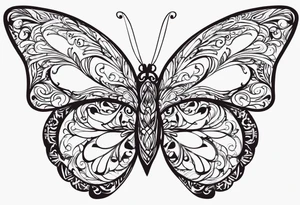Trauma PTSD butterfly. 1.9.2023 I chose to live. tattoo idea