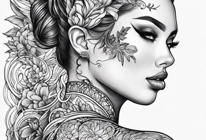 full body tattoo rectangle tattoo idea