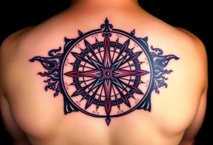 compass tattoo idea