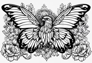 Fliegende weisse Taube tattoo idea
