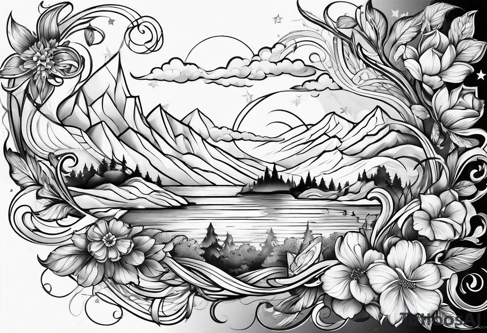 infinity shape tattoo idea