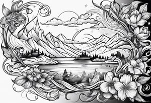 infinity shape tattoo idea