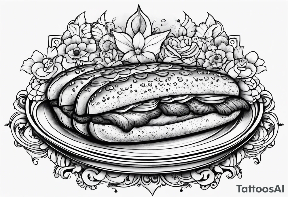 Colombe eclair tattoo idea