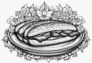 Colombe eclair tattoo idea