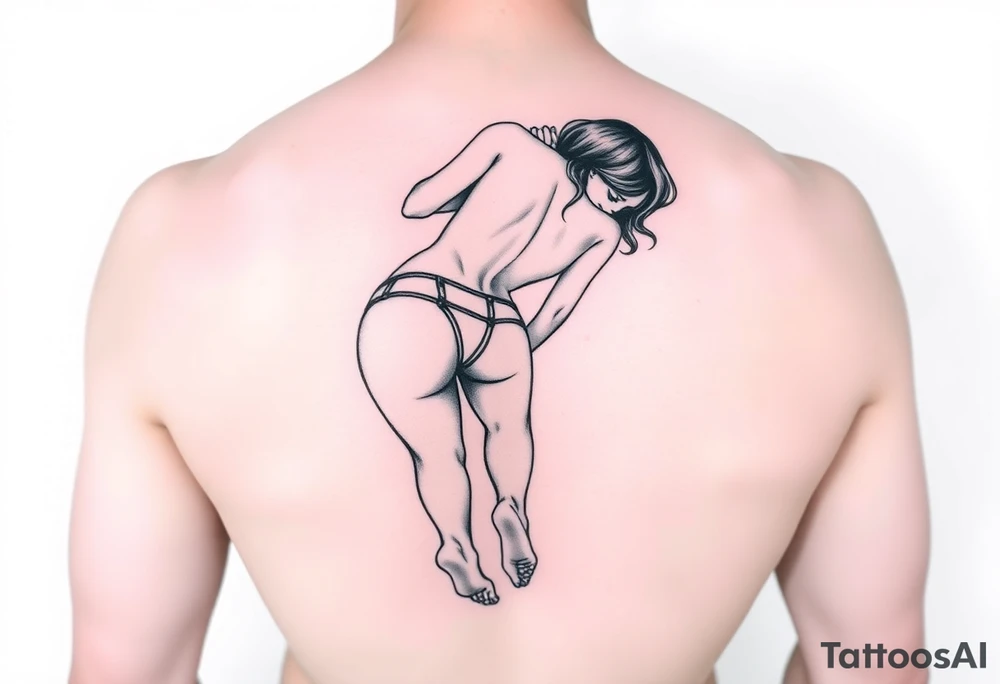 Pantsless woman bending over tattoo idea tattoo idea