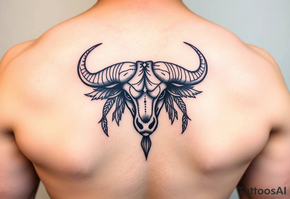 symbol of taurus horoscope tattoo idea