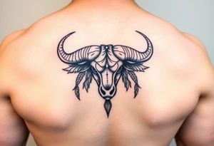 symbol of taurus horoscope tattoo idea