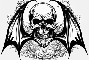 Death Bat tattoo idea