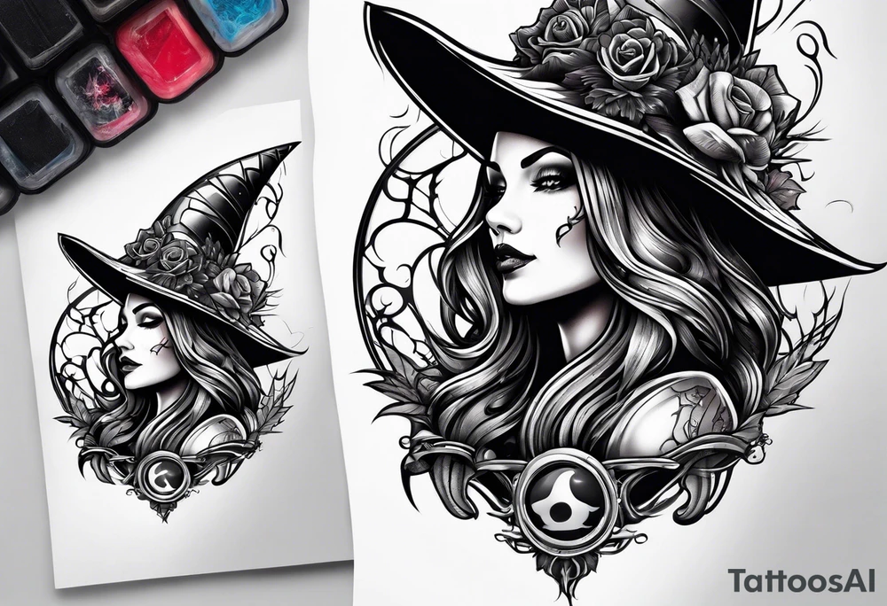 Witch tattoo idea