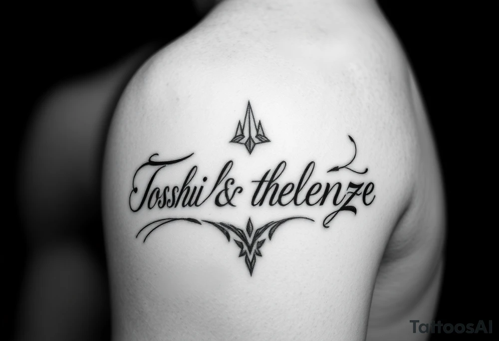 Combine the names rosela dashi and thellenze for a tattoo tattoo idea