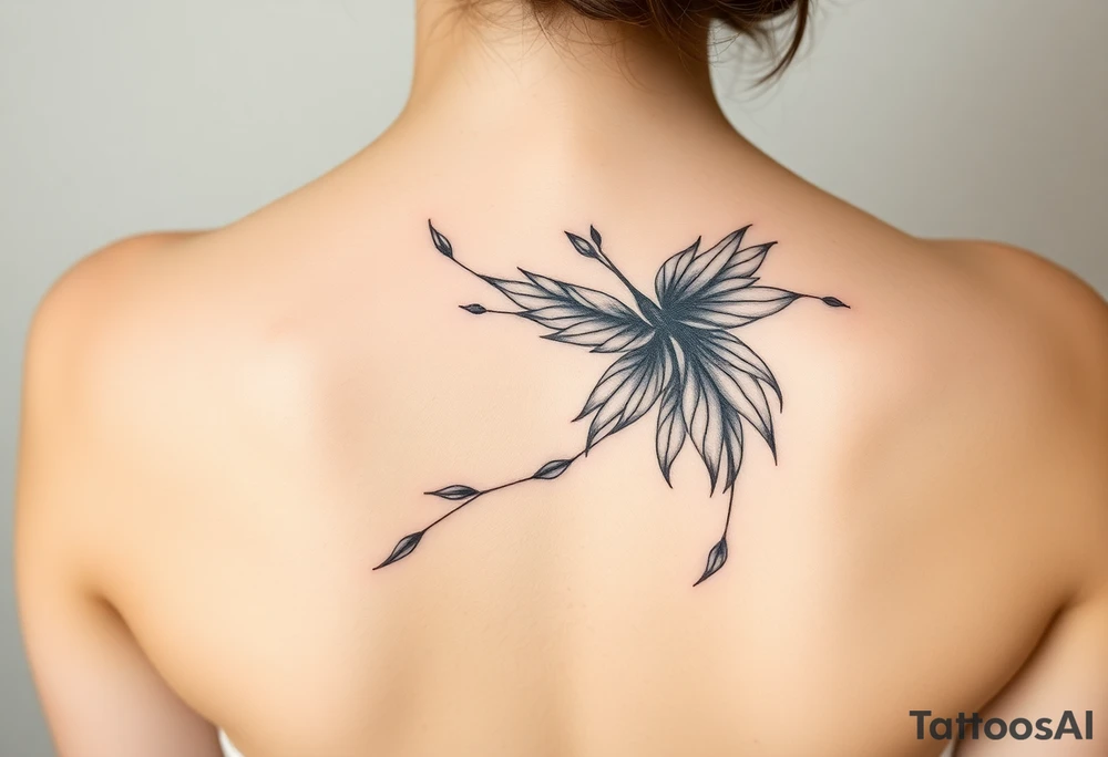 Wind blowing tattoo idea