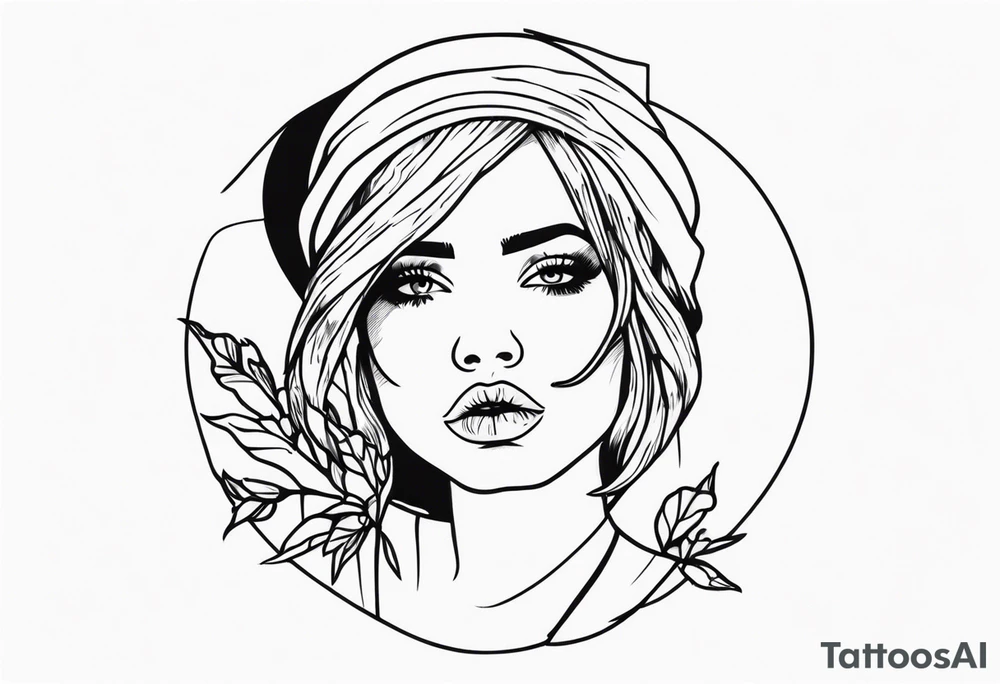 Suicidal girl tattoo idea