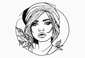 Suicidal girl tattoo idea