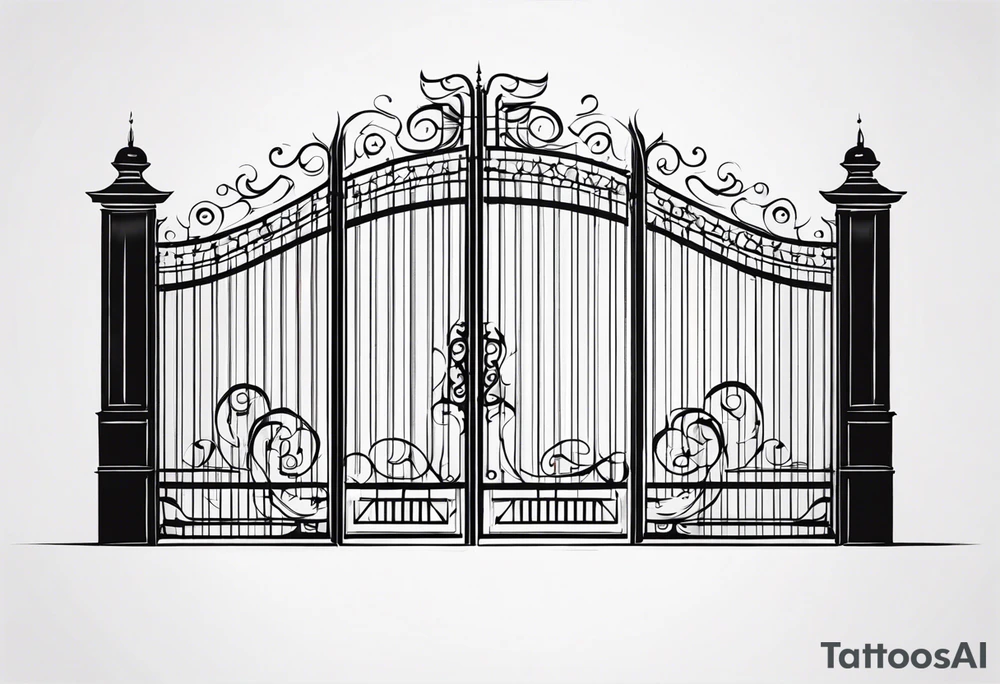gate vector tattoo idea