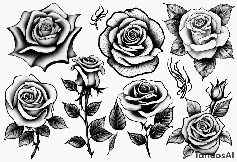 Rose hand tattoo tattoo idea