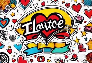 The love to teach tattoo idea