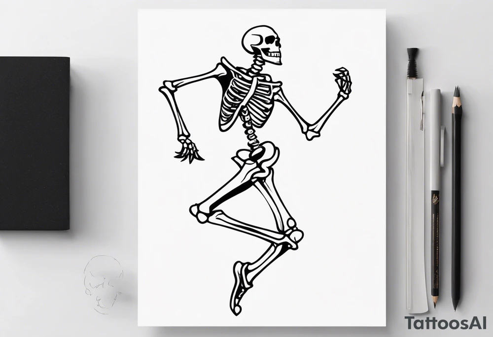 Skeleton Dancing tattoo idea