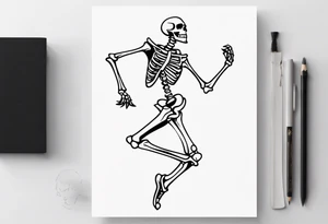 Skeleton Dancing tattoo idea