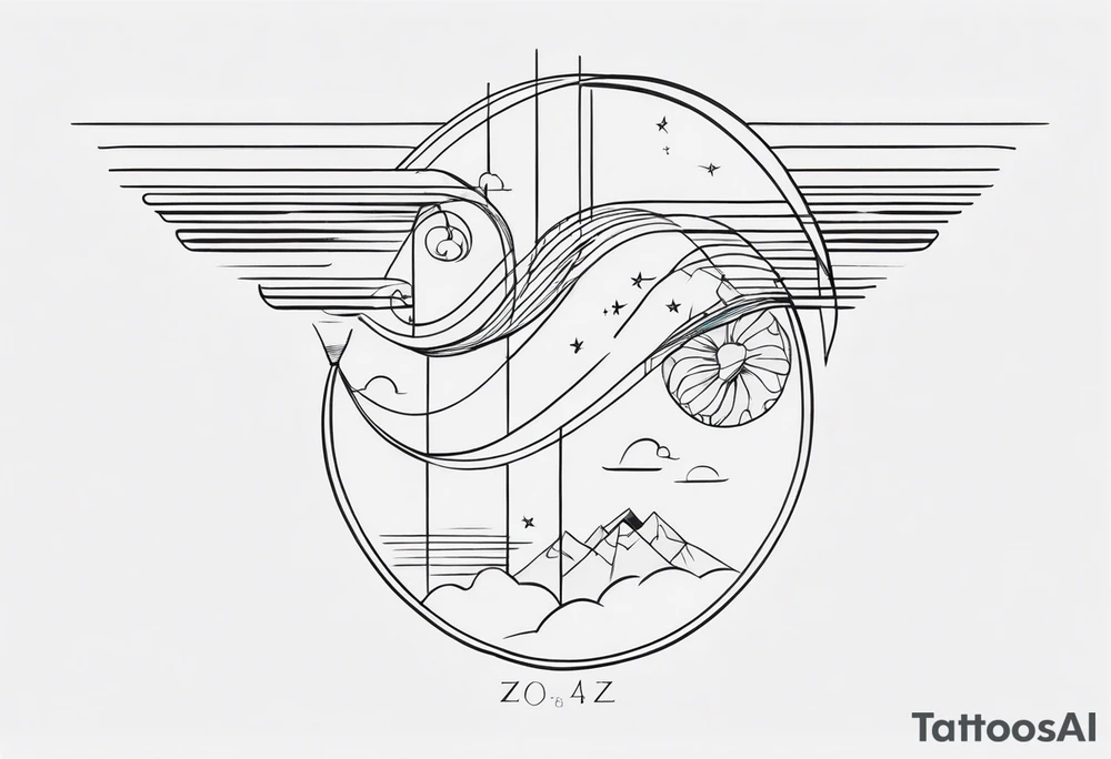 fine line geração z tattoo idea
