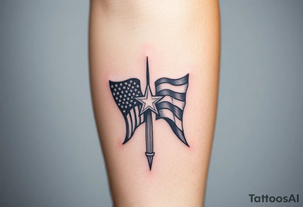 Patriotic, American tattoo idea