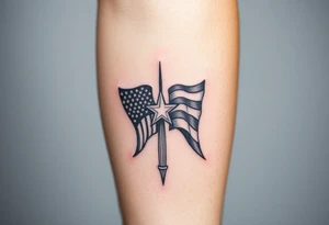 Patriotic, American tattoo idea