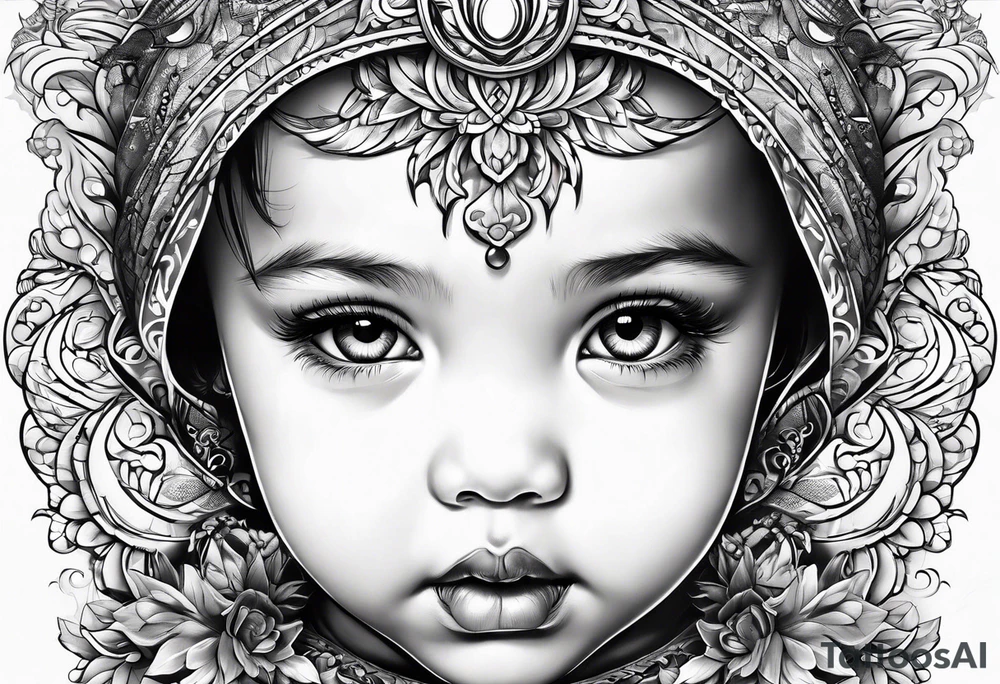 05 baby tattoo idea