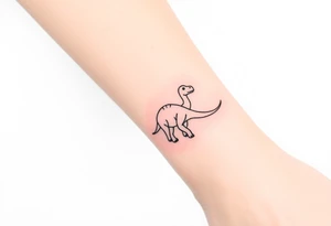 a baby brontosaurus tattoo idea