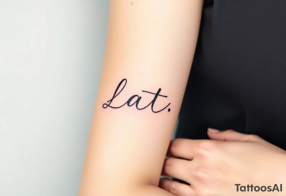 Something to do with love and has pats name tattoo idea