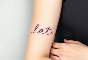 Something to do with love and has pats name tattoo idea