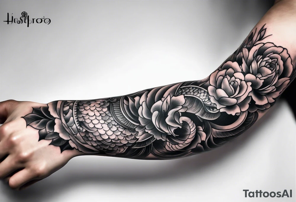 Oriental forearm tattoo representation of consistency tattoo idea