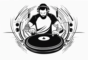 DJ NIGHT tattoo idea