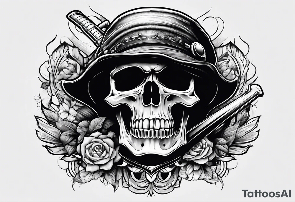 Skull soldier tattoo idea