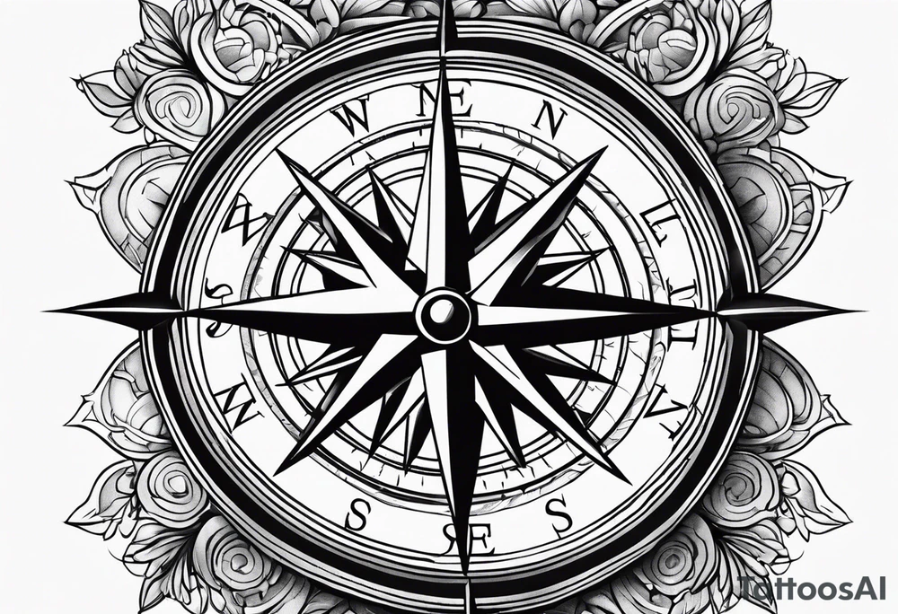 Compass tattoo idea