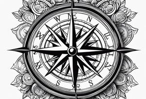 Compass tattoo idea