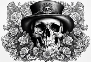 Skull dead men tell no tales tattoo idea