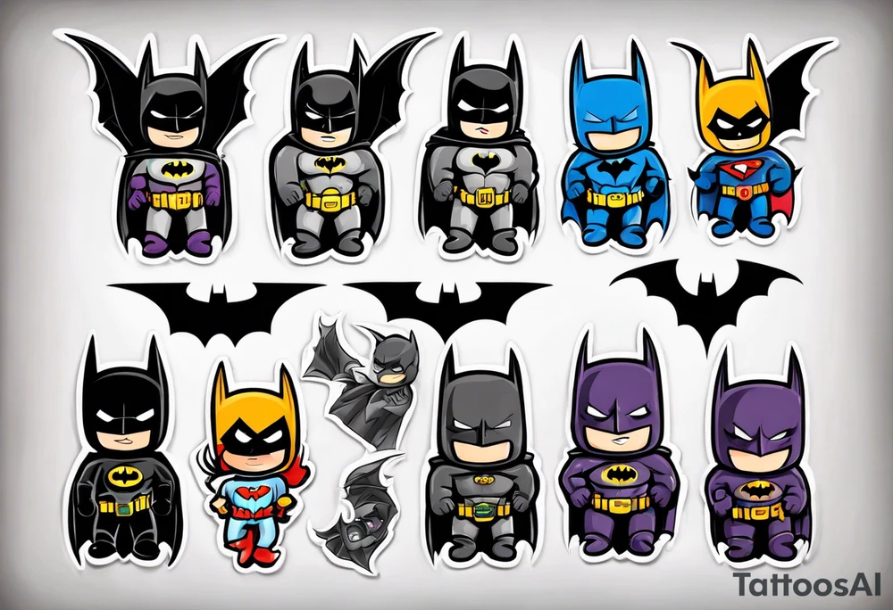 batman sleeve tattoo idea