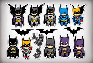batman sleeve tattoo idea